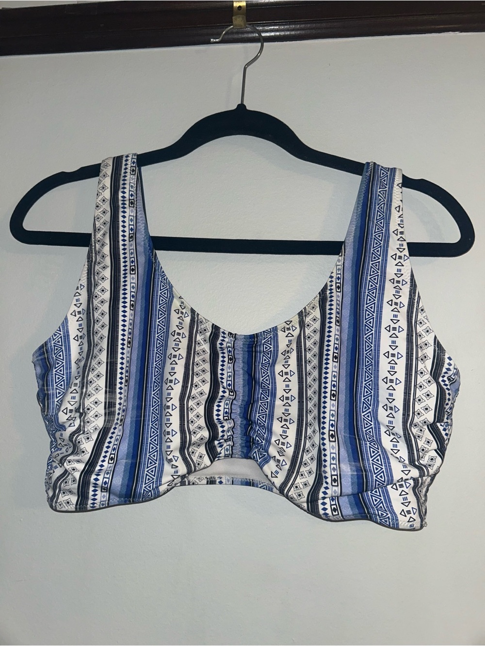 Striped Blue & White Bikini top & bottom